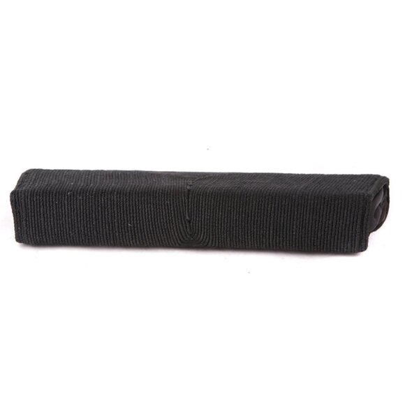 Vintage Corde Clutch Flap Top Evening Bag Purse 1940s/1950s Rope Cord Black Gold - Picture 6 of 8